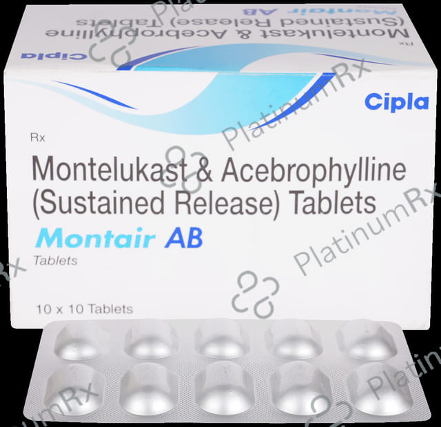 Montair AB 200/10mg Tablet SR 10s