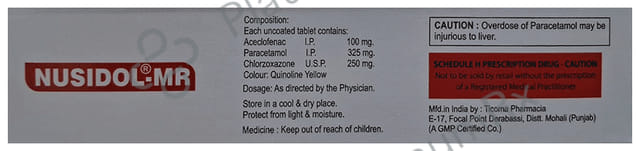 Nusidol MR Tablet 10s