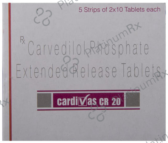 Cardivas CR 20mg Tablet 10s