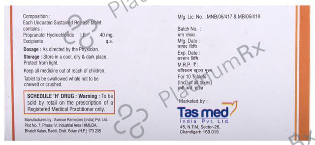 Mibeta SR 40mg Tablet 10s