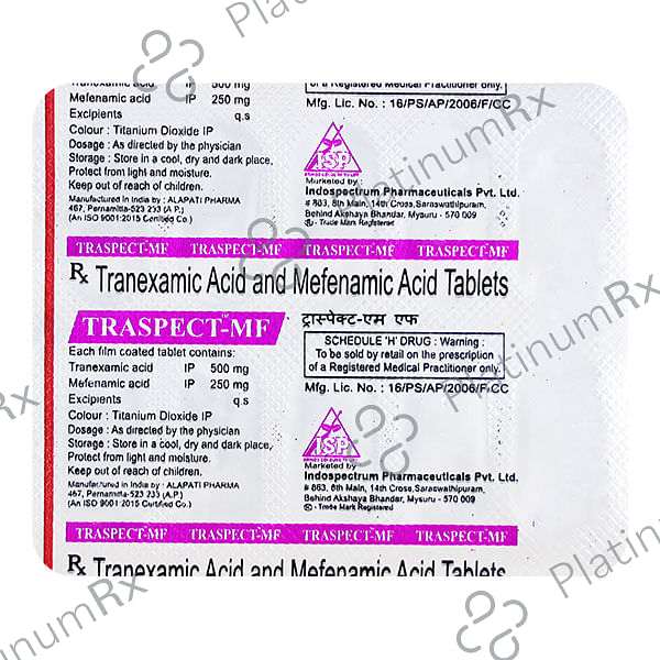 Traspect MF 500/250mg Tablet 10s