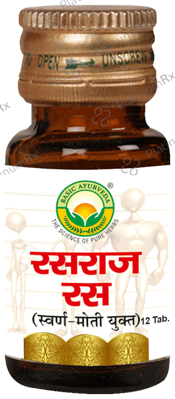 Basic Ayurveda Rasraj Ras with Gold & Pearl 12 tablets