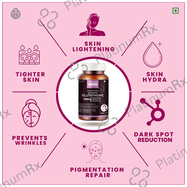The Old Natural Glutathione 600mg Veg Tablet 30s