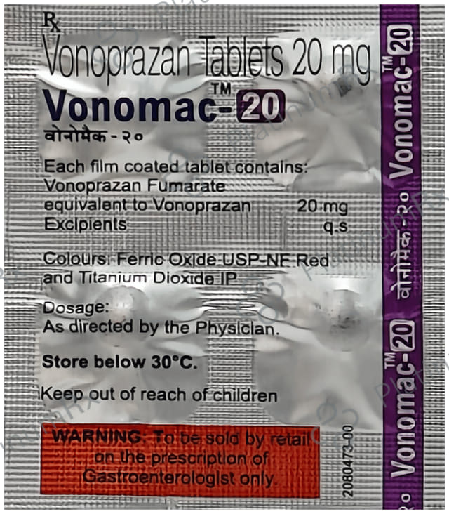 Vonomac 20mg Tablet 10s