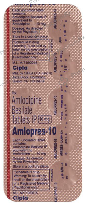 Amlopres 10mg Tablet 10s