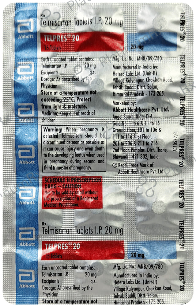 Telpres 20mg Tablet 15s