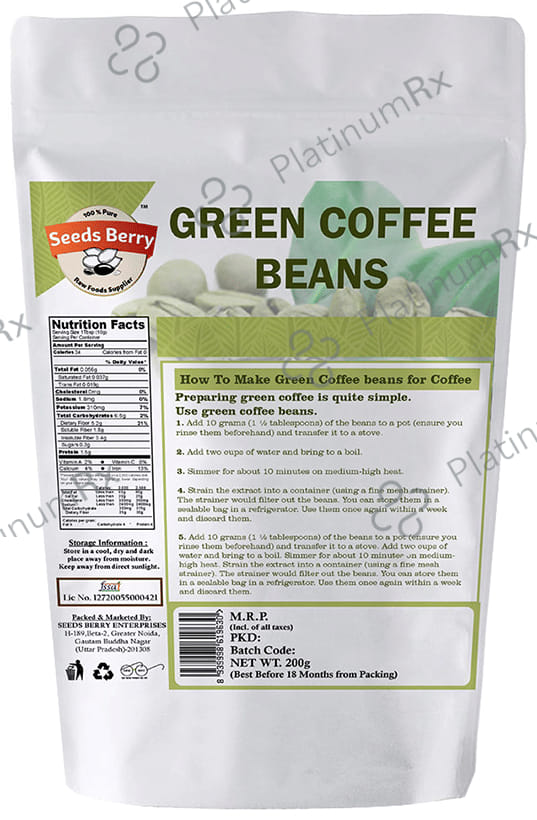 Seeds Berry Green Coffee Beans 200 gm