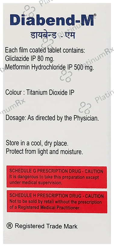 Diabend 80mg Tablet 10s