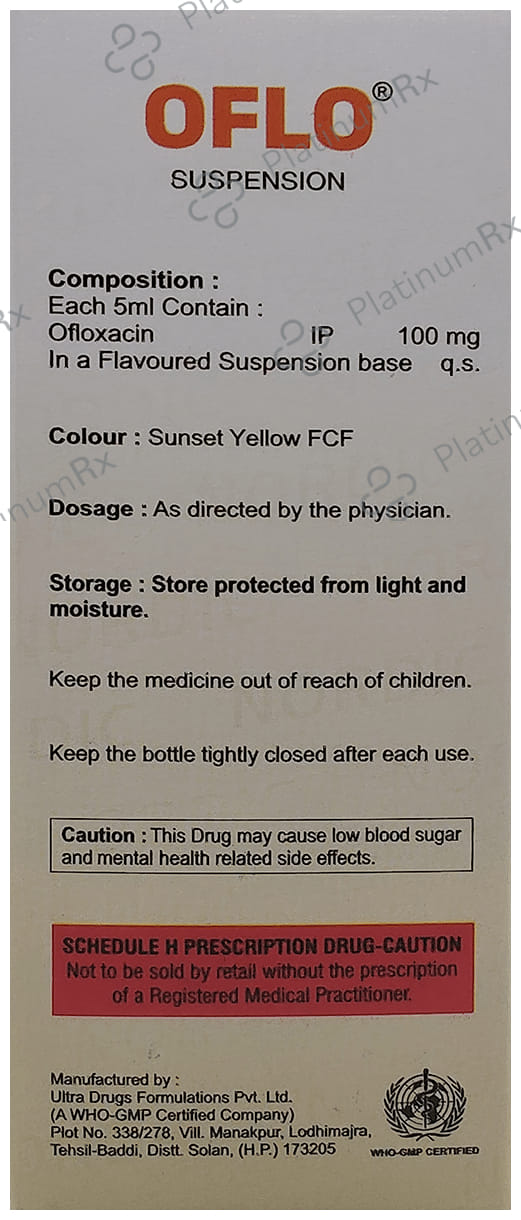 Oflo 100mg Oral Suspension