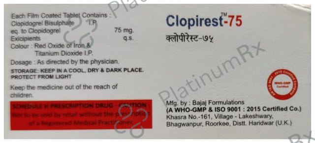 Clopirest 75 Tablet