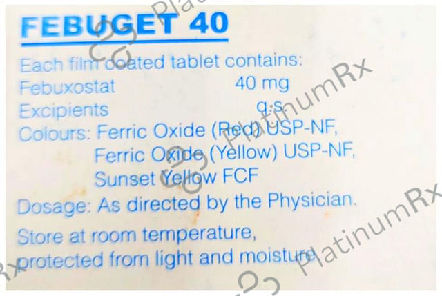 Febuget 40mg Tablet 15s