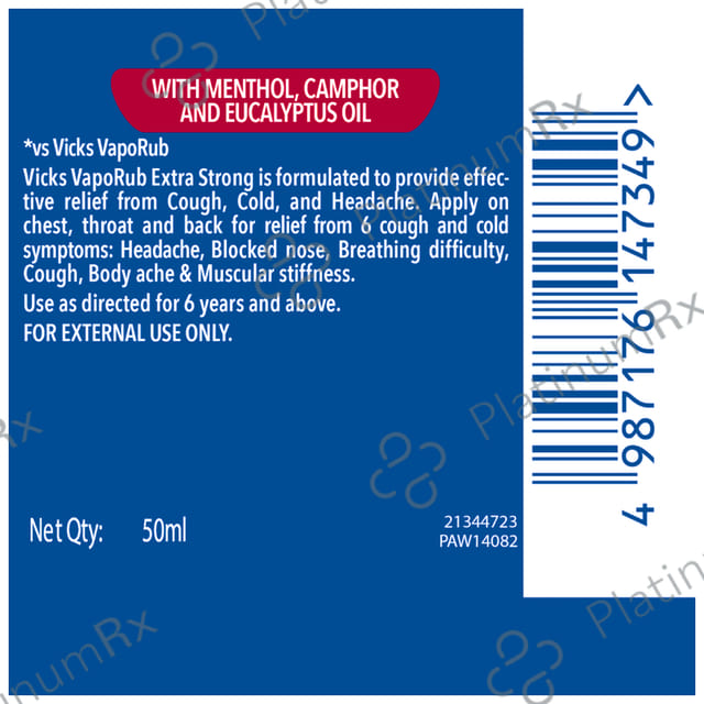 Vicks Vaporub Xtra Strong 50ml