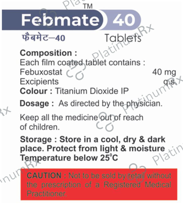 Febmate 40mg Tablet 14s