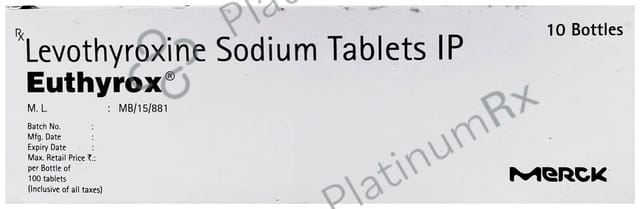 Euthyrox 50mcg Tablet 100s