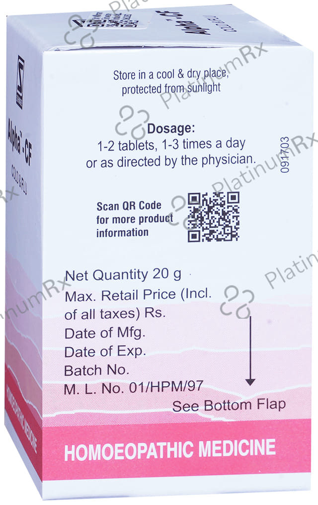 Dr Willmar Schwabe India Alpha - CF Tablet