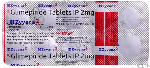 Zyvana 2mg Tablet 10s