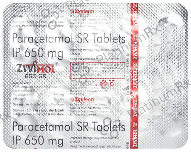 Zyvimol 650mg Tablet SR 10s