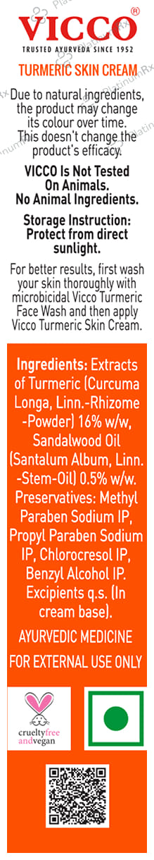 Vicco Turmeric Skin Cream 15 gm