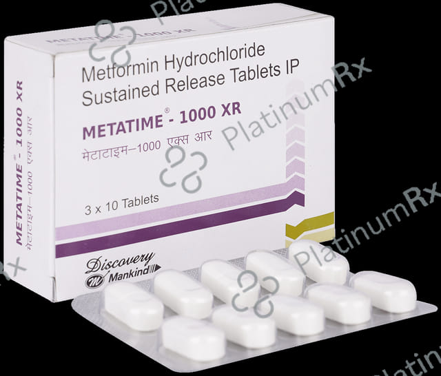 Metatime XR 1000mg Tablet 10s