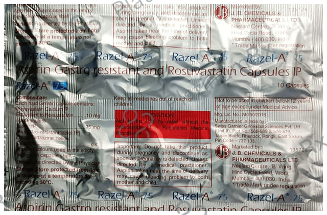 Razel A 75/10mg Capsule 10s