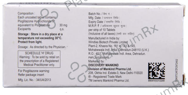 Piokind 30 Tablet