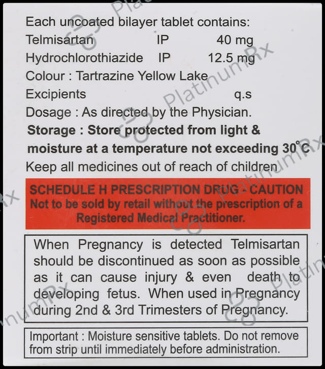 Telzox H 40/12.5mg Tablet 10s