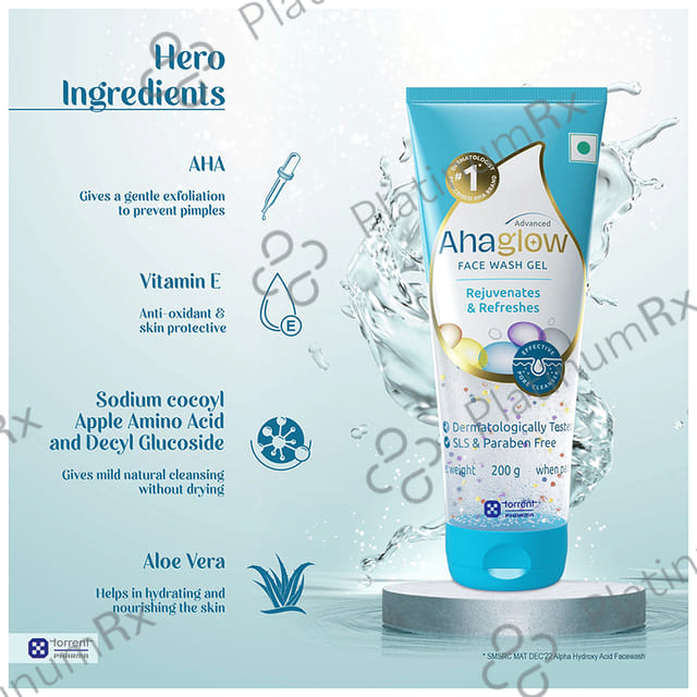 Ahaglow Advanced Skin Face Wash 200gm