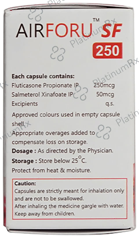 Airforu SF 250/0.05mcg DPI Capsule 30s