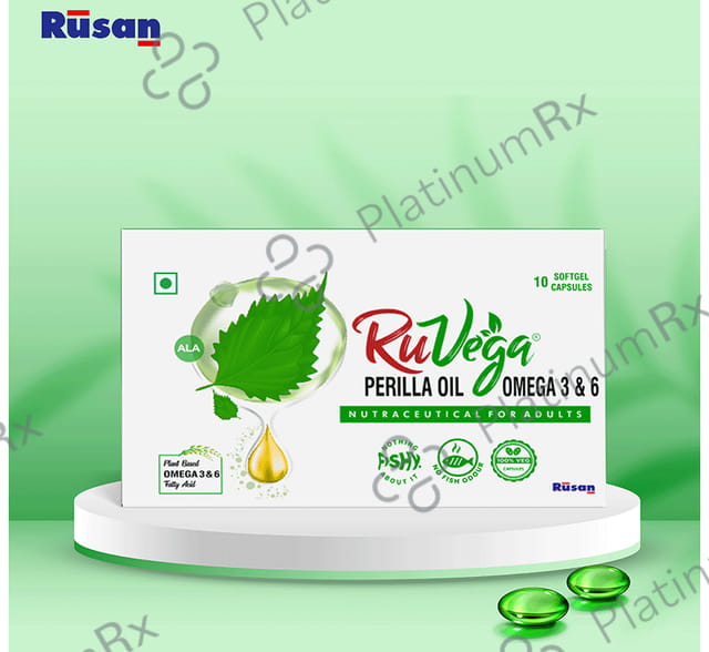Ruvega Perilla Oil Omega 3 Soft Gel Capsules 10s