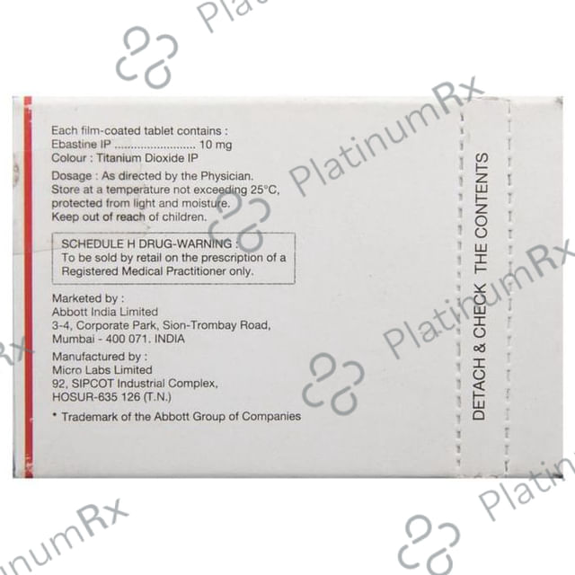 Ebasil 10mg Tablet 10s