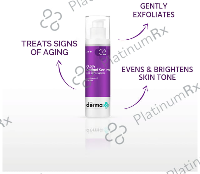 The Derma Co 0.3% Retinol Night Face Serum - For Spotless Skin
