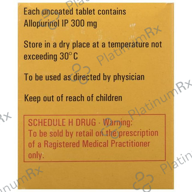 Zyloric 300mg Tablet 10s