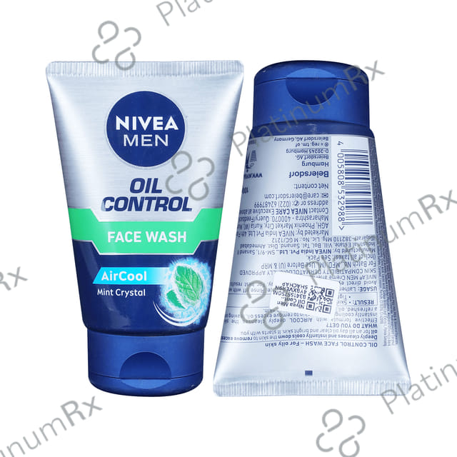Nivea Men Oil Control Air Cool Mint Crystal Face Wash
