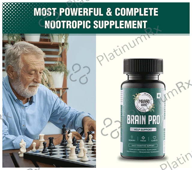 MangoHerbs Brain Pro Help Support Tablet