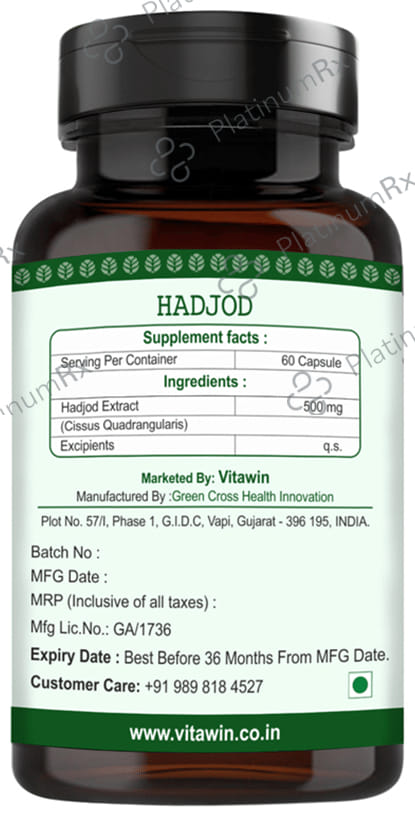 Vitawin Hadjod Vegetarian Capsule