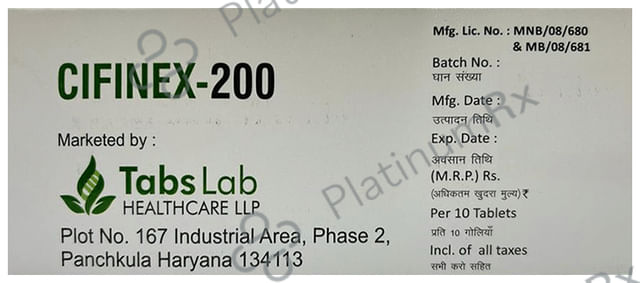 Cifinex 200 Tablet