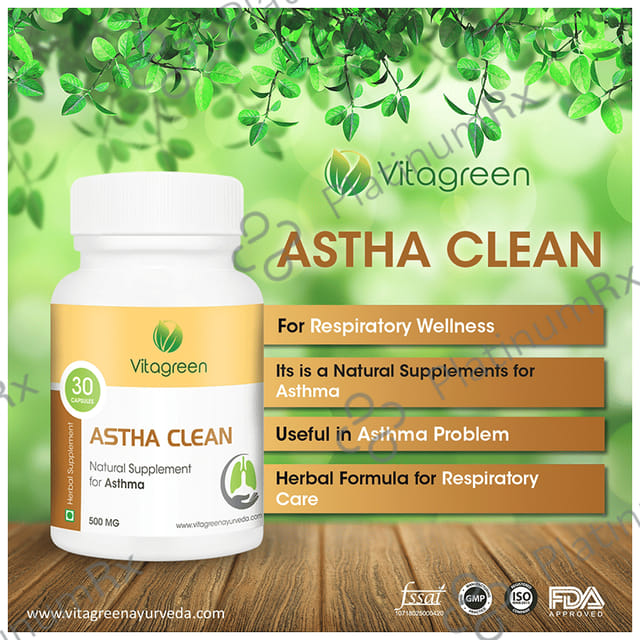 Vitagreen Astha Clean 500mg Capsule