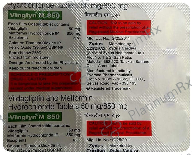 Vinglyn M 850 Tablet