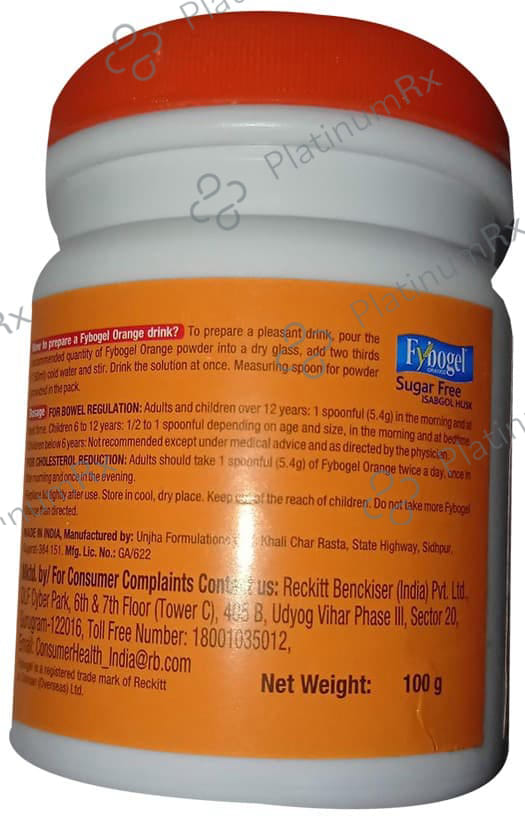 Fybogel Orange Flavour Powder 100gm
