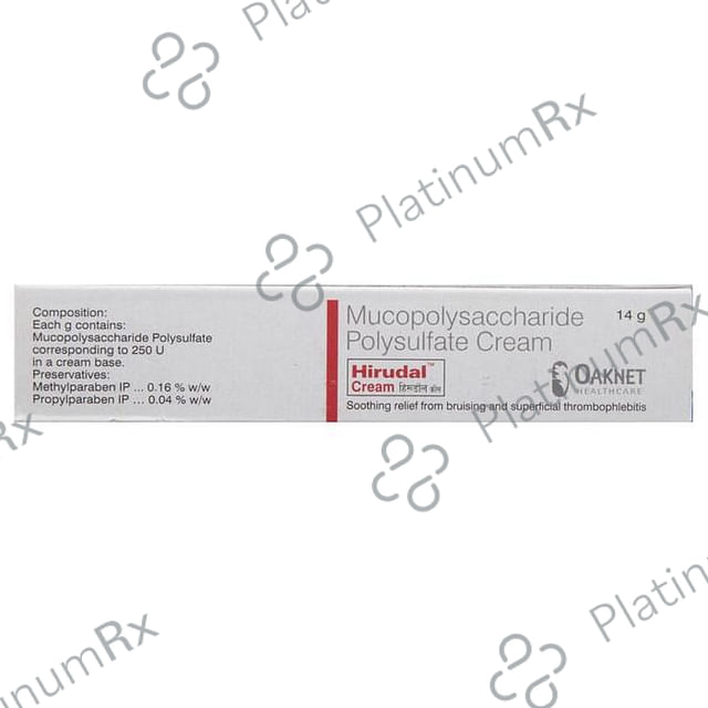 Hirudal 250IU Cream 14gm