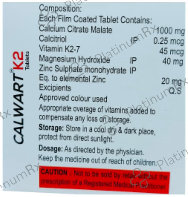 Calwart K2 Tablet 15s