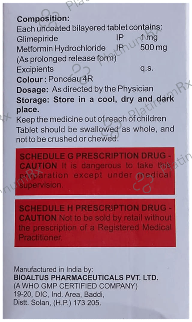 GM Life M 1/500mg Tablet PR 10s