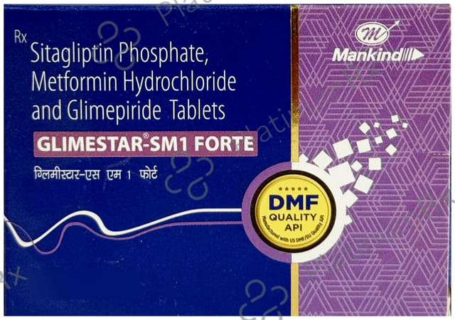 Glimestar SM 1mg Forte Tablet 10s