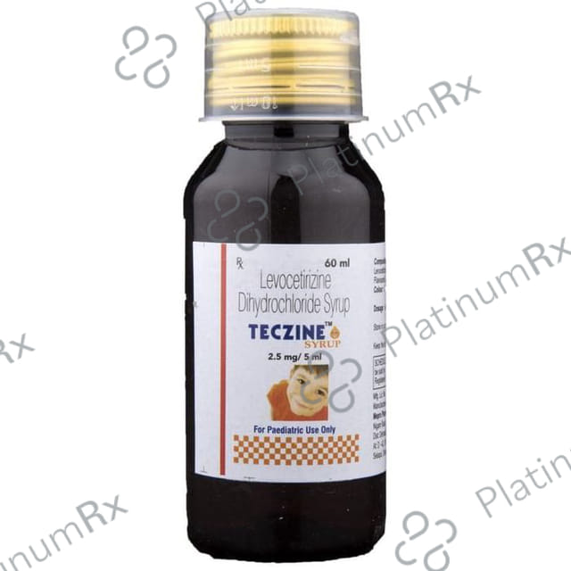 Teczine 2.5mg Syrup 60ml
