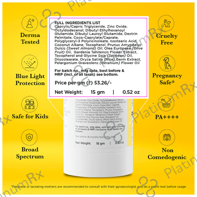 Sun Scoop Mineral Sunstick SPF 50 Cream 18gm