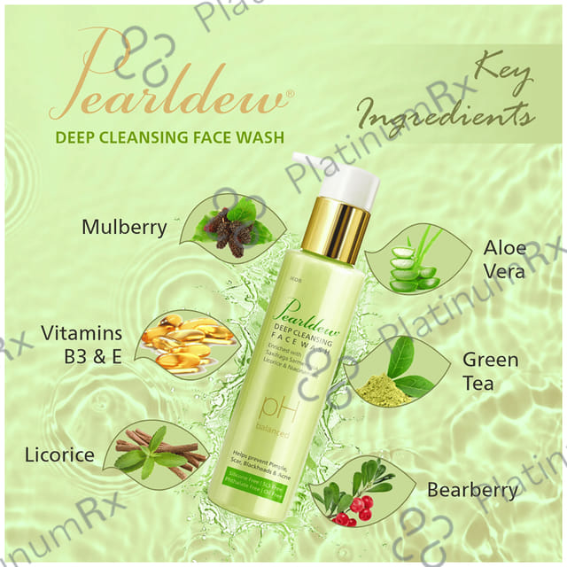 Pearldew Deep Cleansing Face Wash (100ml Each) 1 Bottle