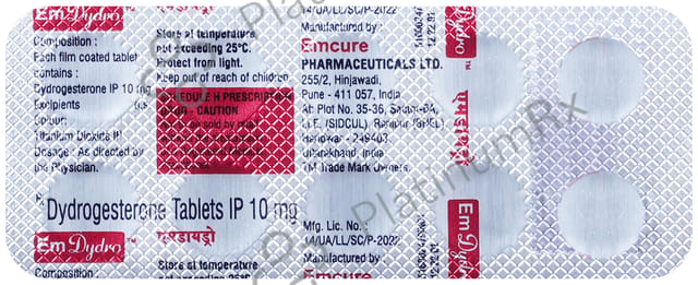 Emdydro 10mg Tablet 10s