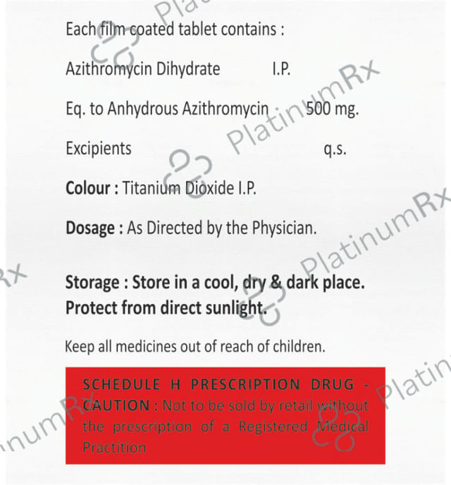 Zithrovil 500mg Tablet 5s