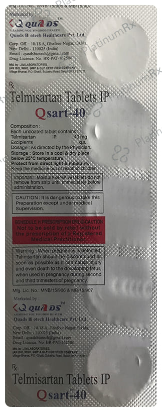 Qsart 40mg Tablet 10s