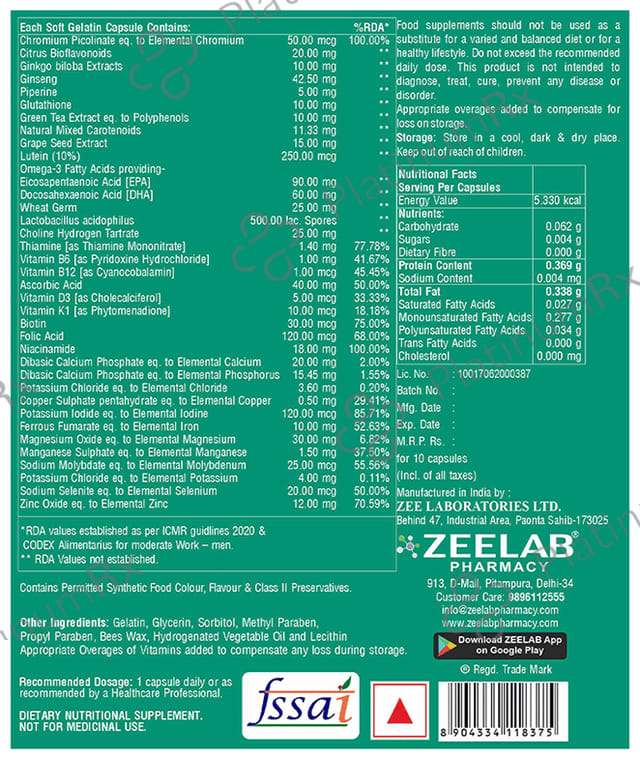 Vitazem 5G Soft Gelatin Capsule 15s